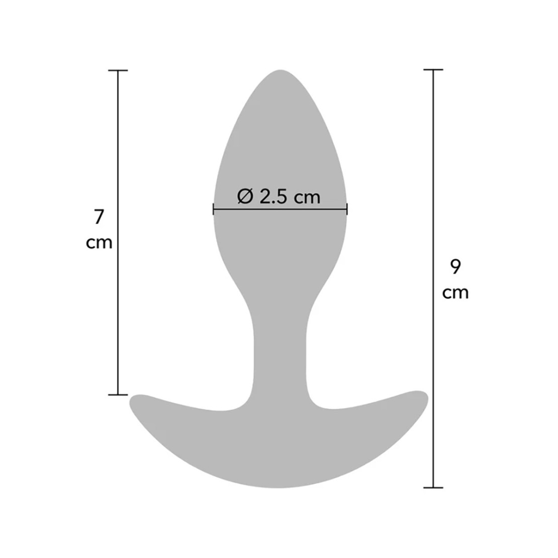 PLUG ANALE IN SILICONE LIQUIDO CON PESO INTERNO...