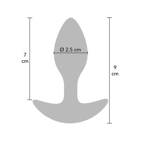 PLUG ANALE IN SILICONE LIQUIDO CON PESO INTERNO 90G HIDDEN DESIRE