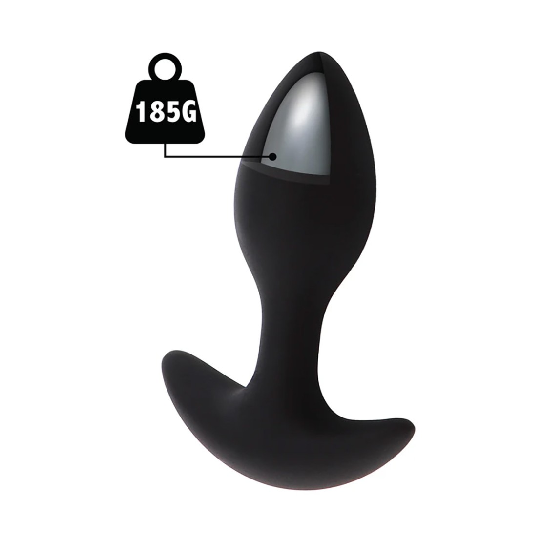 PLUG ANALE IN SILICONE LIQUIDO CON PESO INTERNO...