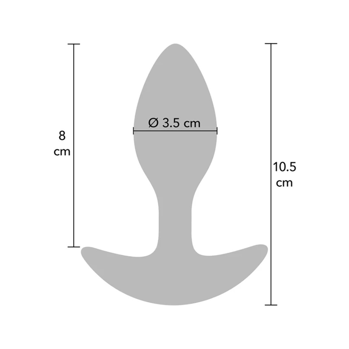 PLUG ANALE IN SILICONE LIQUIDO CON PESO INTERNO...