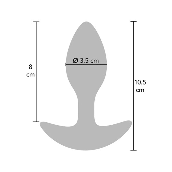 PLUG ANALE IN SILICONE LIQUIDO CON PESO INTERNO 185G