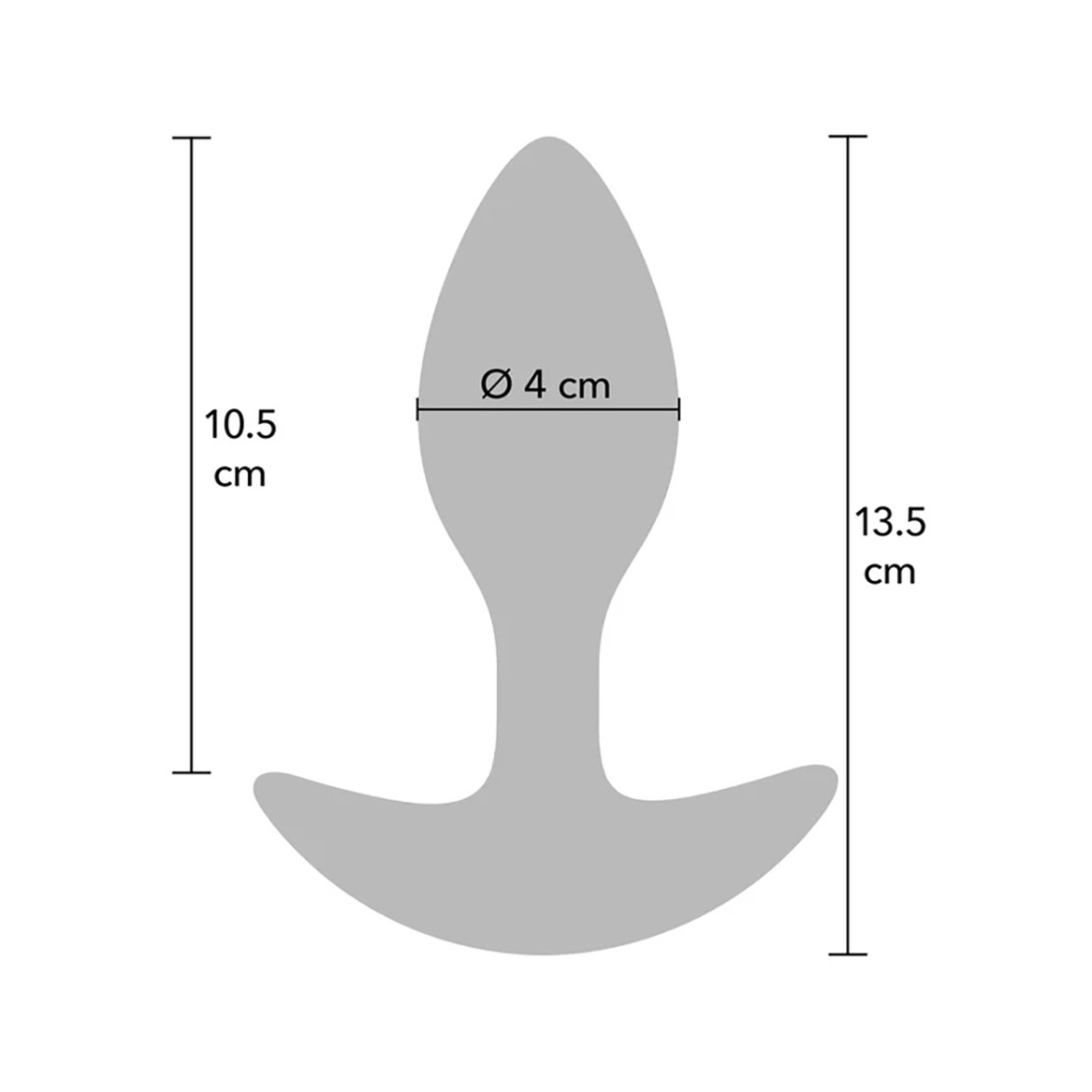PLUG ANALE IN SILICONE LIQUIDO CON PESO INTERNO...