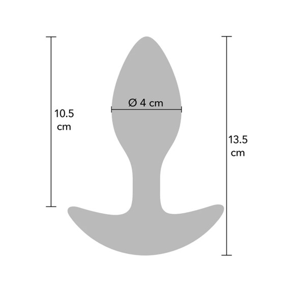 PLUG ANALE IN SILICONE LIQUIDO CON PESO INTERNO 360G HIDDEN DESIRE