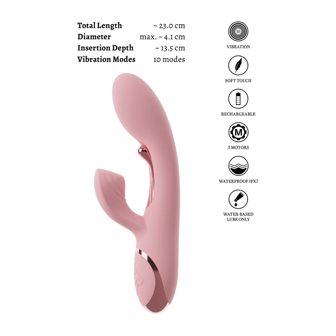 VIBRATORE RABBIT AVENOR CON STIMOLAZIONE PUNTO...