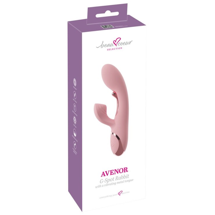 VIBRATORE RABBIT AVENOR CON STIMOLAZIONE PUNTO G E TASTO...