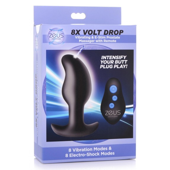 PROSTATICO A FORMA DI PLUG CON ELETTROSTIMOLAZIONI SEX TOY VOLT DROP
