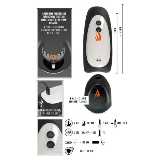 copy of MASTURBATORE VIBRANTE PER UOMO SEX TOY SCALDANTE F-SPOT