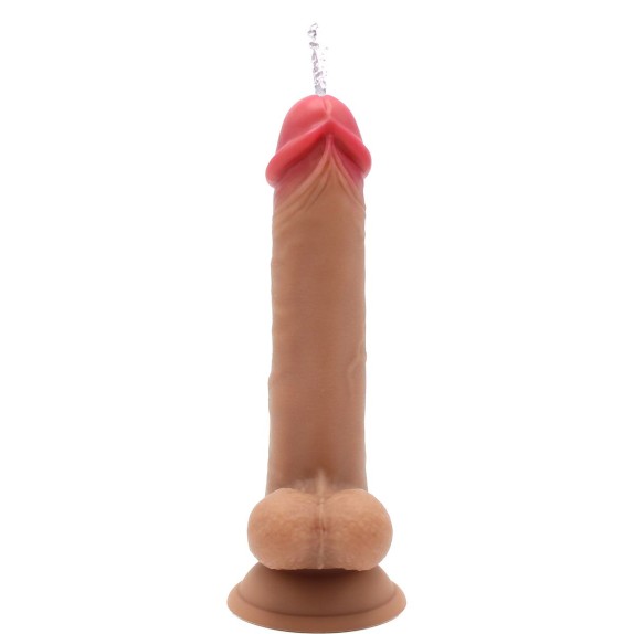 DILDO REALISTICO VIBRANTE USB CHE SPRUZZA CON TELECOMANDO