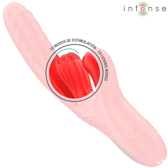 VIBRATORE RABBIT ROSALIA CON MOVIMENTO A SPINTA LINGUA INTERNA E VIBRAZIONE