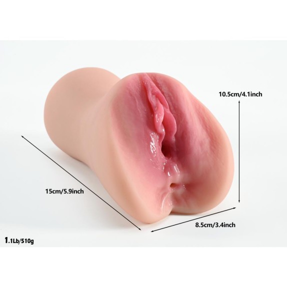 MASTURBATORE A FORMA DI VAGINA REALISTICA CON ANO PENETRABILE GINEVRA