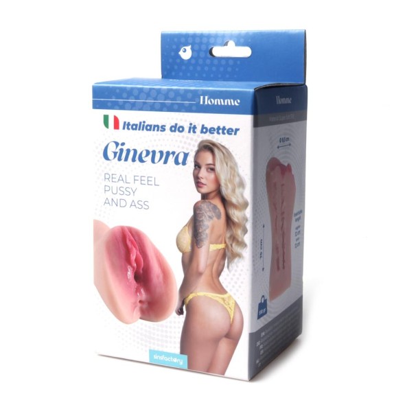 MASTURBATORE A FORMA DI VAGINA REALISTICA CON ANO PENETRABILE GINEVRA