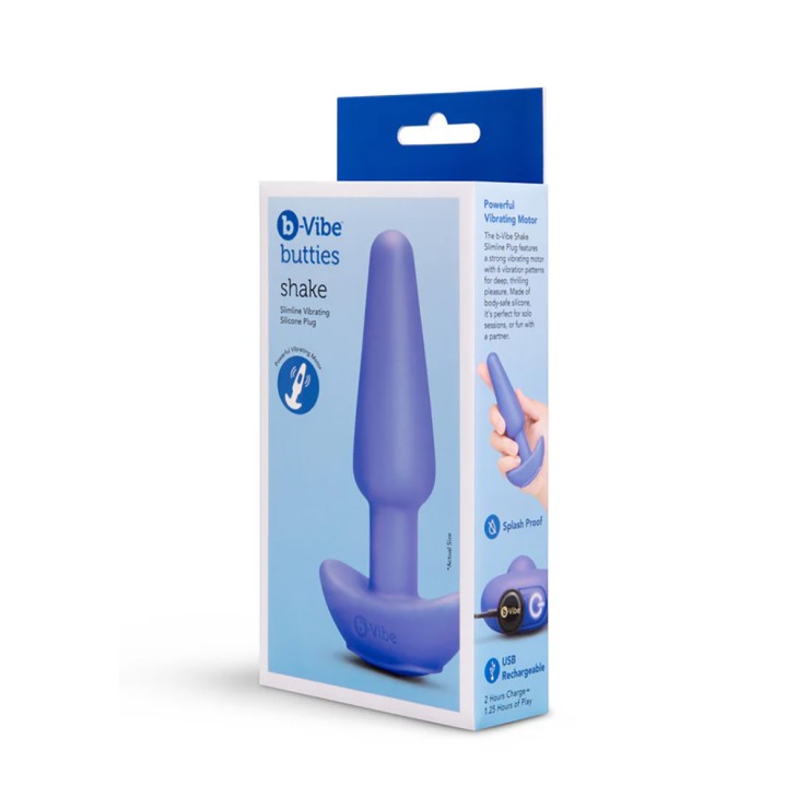 SHAKE PLUG ANALE VIBRANTE IN SILICONE RICARICABILE B-VIBE