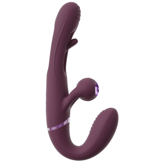 STRAPLESS CON LINGUA INTERNA E STIMOLATORE CLITORIDEO WIRELESS