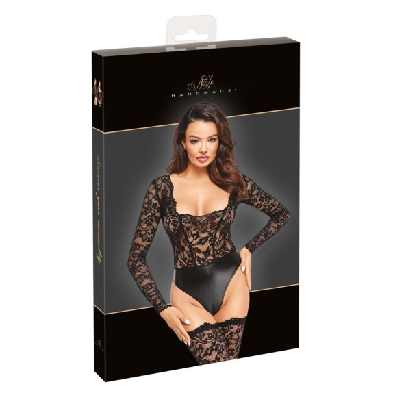 copy of BODY SEXY PER DONNA MANICA LUNGA CON EFFETTO SLIP IN SPANDEX E CERNIERA NOIR