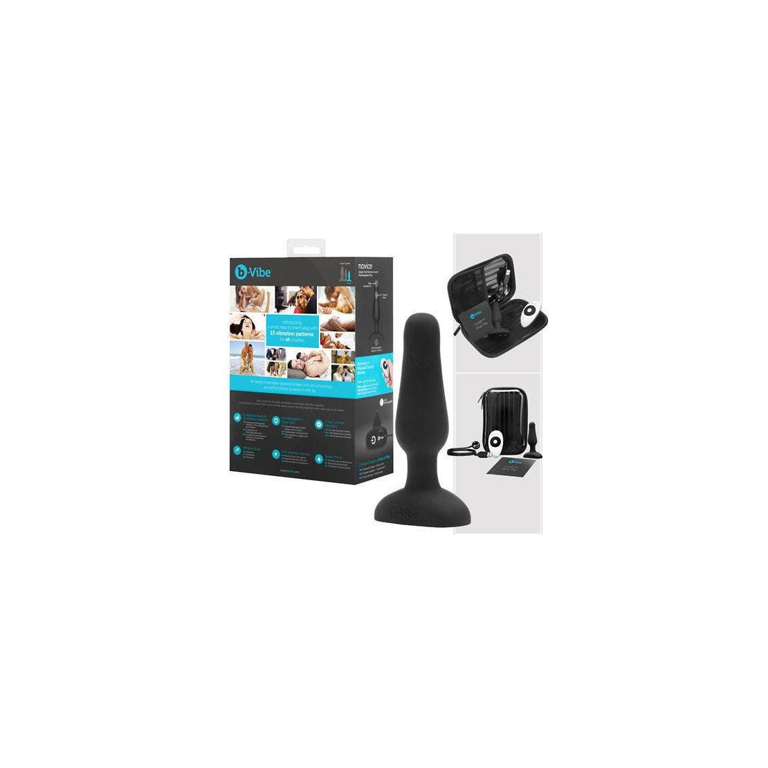 TAPPO ANALE IN SILICONE WIRELESS CON TELECOMANDO B-VIBE NOVICE