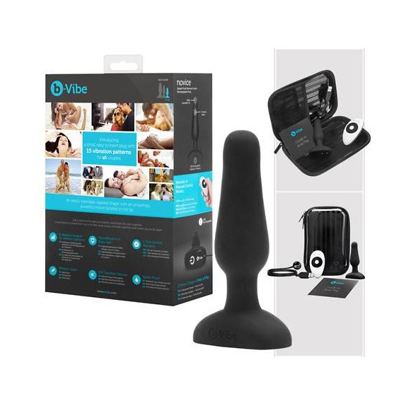 TAPPO ANALE IN SILICONE WIRELESS CON TELECOMANDO B-VIBE NOVICE