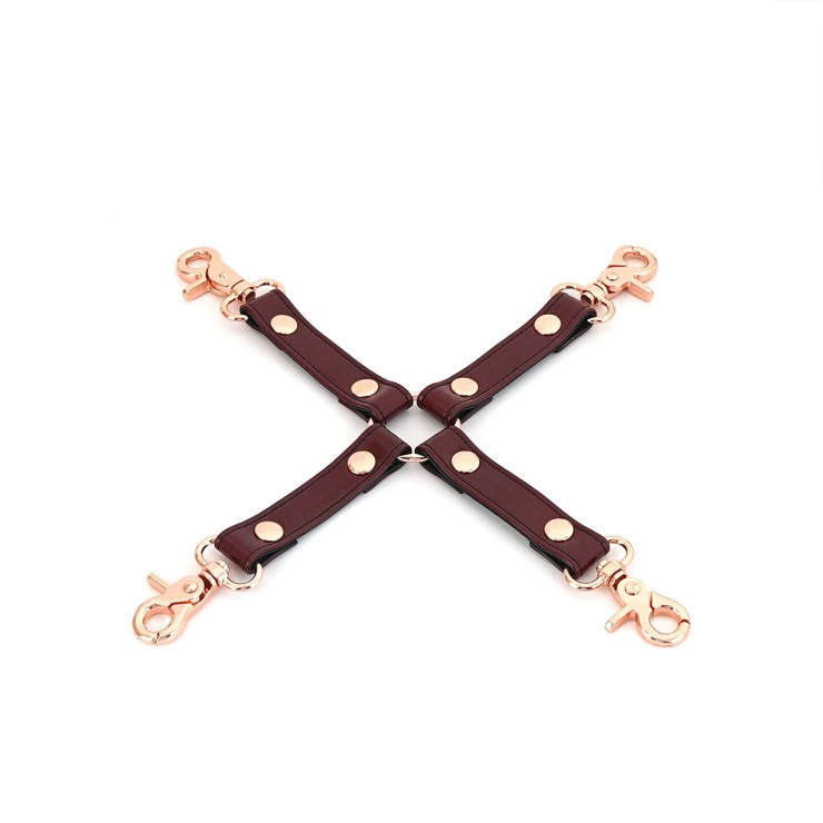 HOGTIE SEXY IN PELLE BOVINA ROSSA CON MOSCHETTONI LIEBE...