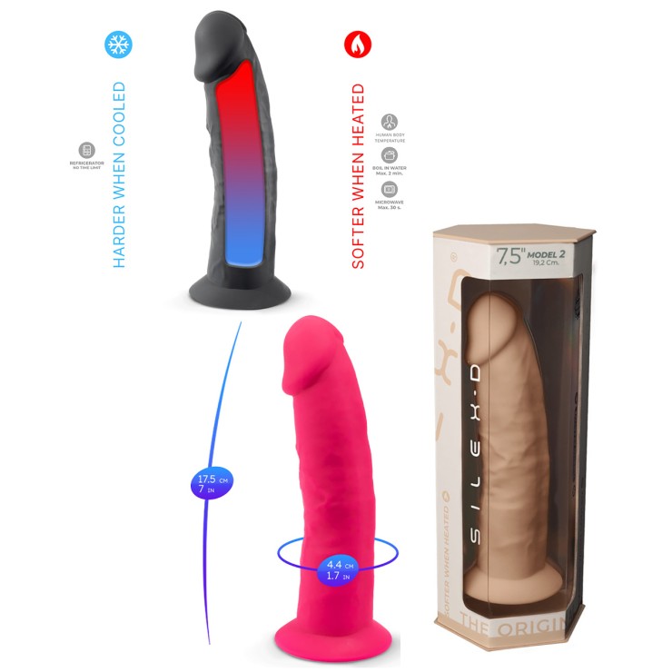 FALLO REALISTICO IN SILICONE PREMIUM SILEXD SEX TOY CM 19