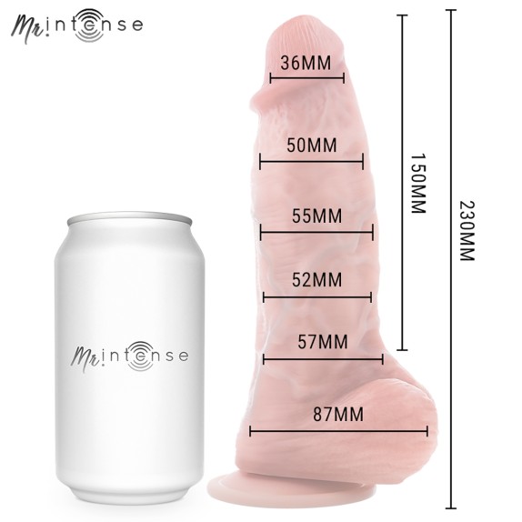 DILDO ULTRA REALISTICO IN SILICONE SPENCER MEDIO 23 CM MR INTENSE