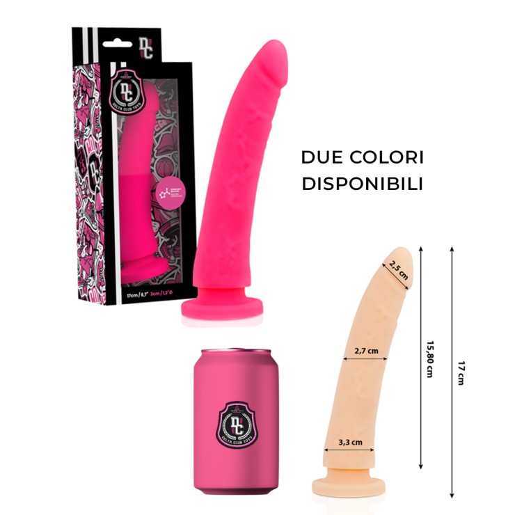 DILDO FALLO REALISTICO IN SILICONE SEX TOY CM. 17 DELTA CLUB