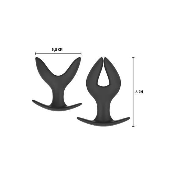 PLUG ANALE IN SILICONE CON FORMA AD ANCORA VARIE MISURE