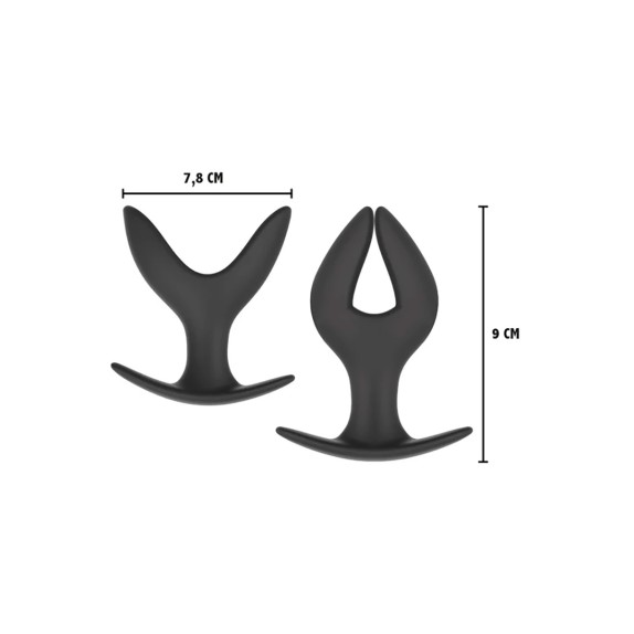PLUG ANALE IN SILICONE CON FORMA AD ANCORA VARIE MISURE
