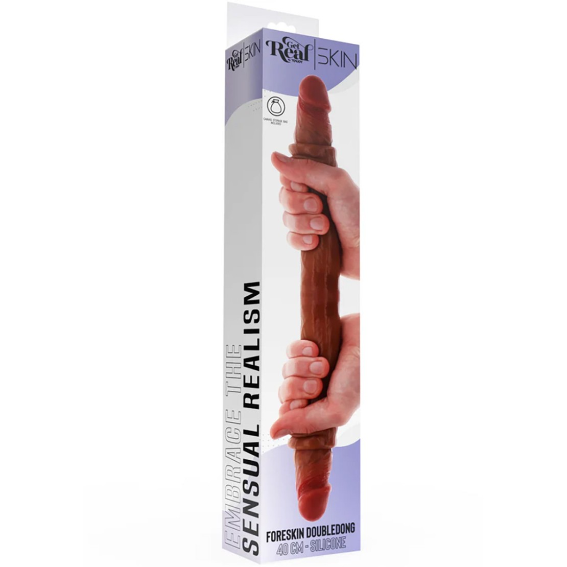 FALLO DOPPIO REALISTICO IN SILICONE CON PELLE...
