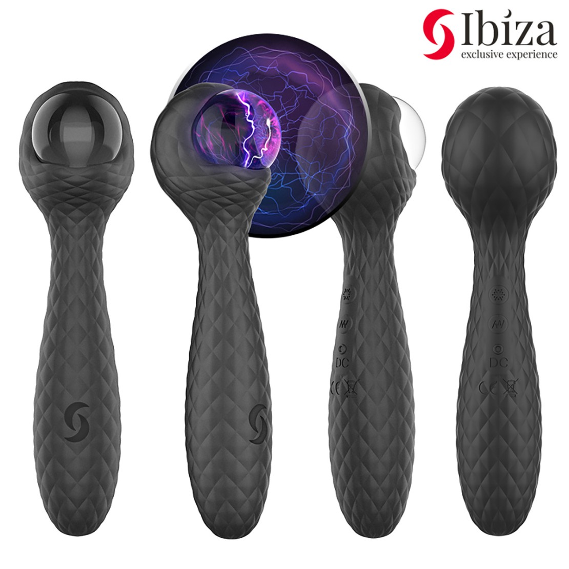VIBRATORE DOPPIO CON SFERA AL PLASMA CHE SI...