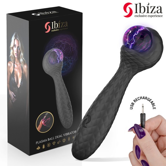 VIBRATORE DOPPIO CON SFERA AL PLASMA CHE SI RISCALDA IBIZA