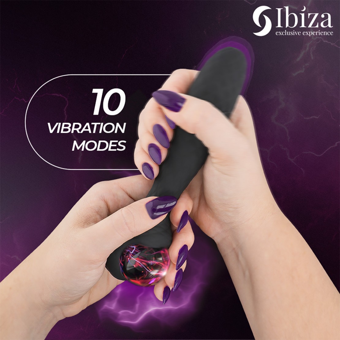 VIBRATORE DOPPIO CON SFERA AL PLASMA CHE SI...