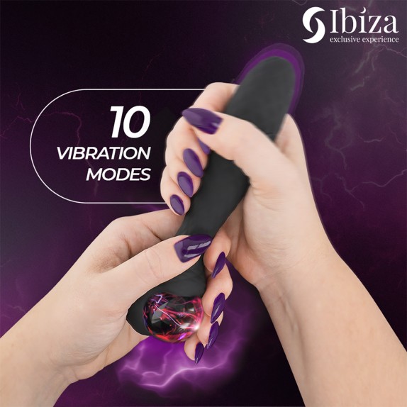 VIBRATORE DOPPIO CON SFERA AL PLASMA CHE SI RISCALDA IBIZA