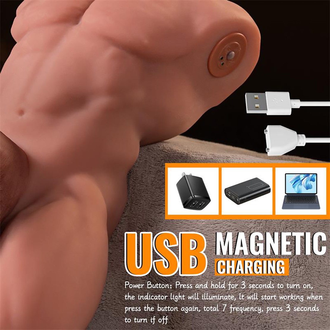 ELY TORSO DI UOMO CON PENE STACCABILE MOVIMENTO...