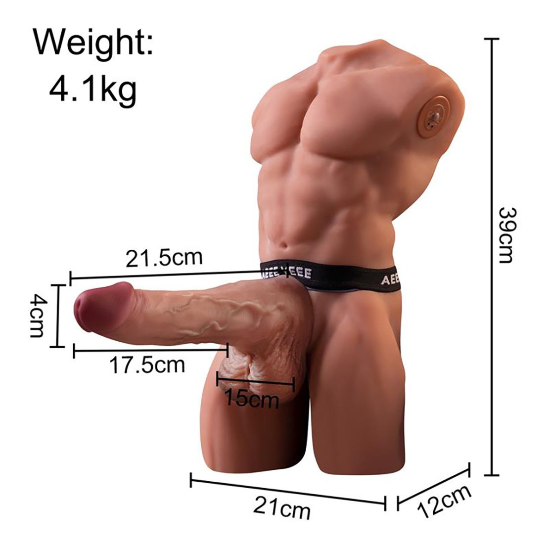 ELY TORSO DI UOMO CON PENE STACCABILE MOVIMENTO...