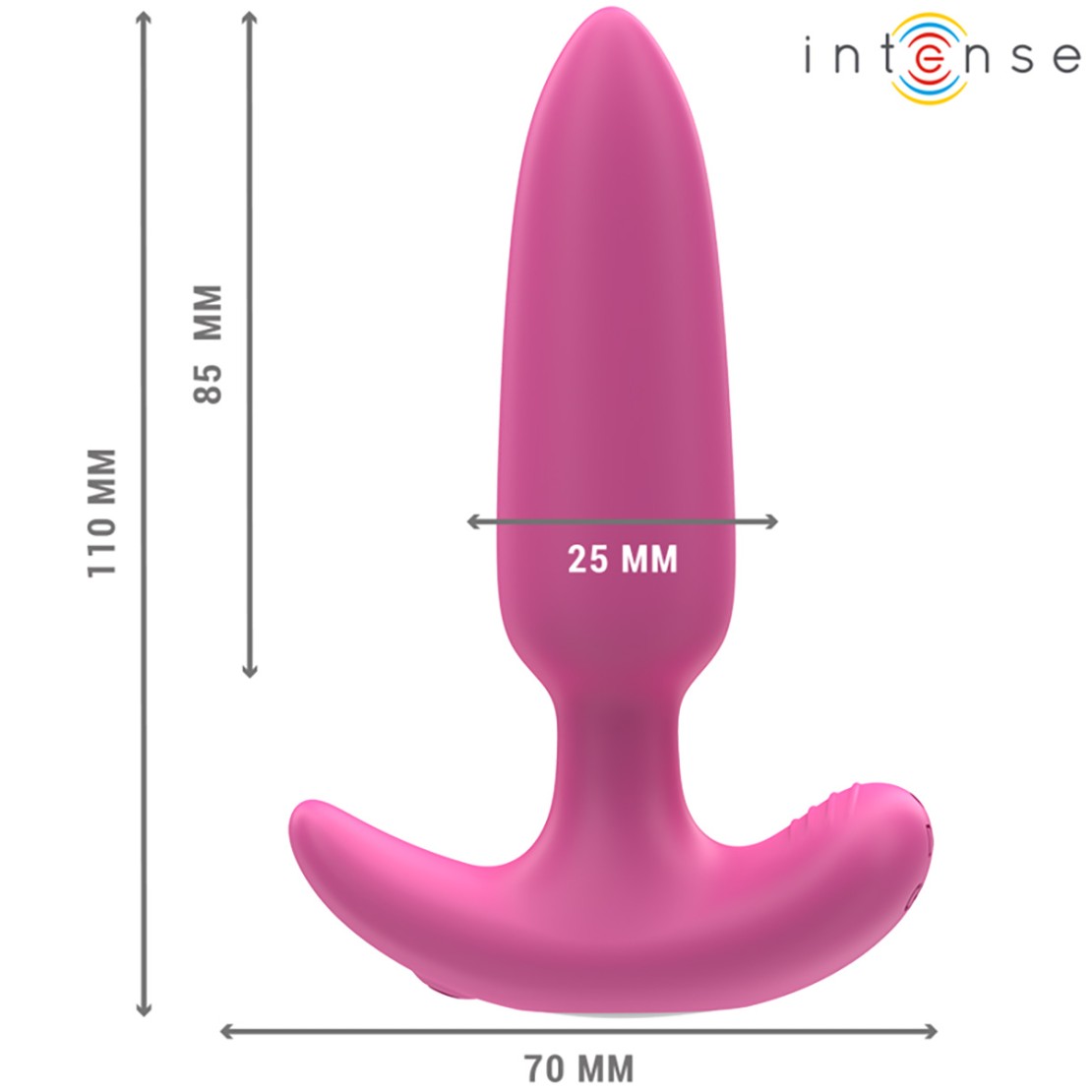 PLUG ANALE PICCOLO ROSA VIBRANTE CON...