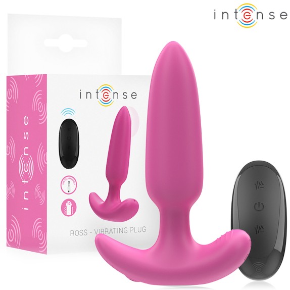 PLUG ANALE PICCOLO ROSA VIBRANTE CON TELECOMANDO ROSS INTENSE