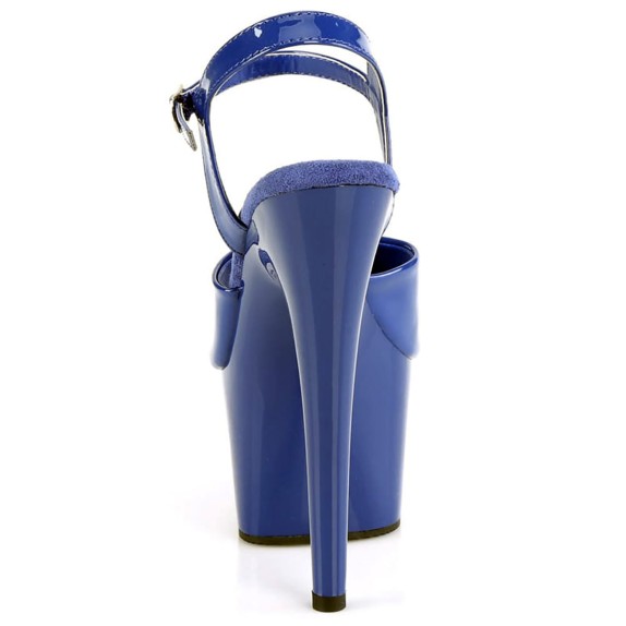 SANDALI BLU INTENSO SEXY TACCO 17 NUMERO GRANDE PLEASER
