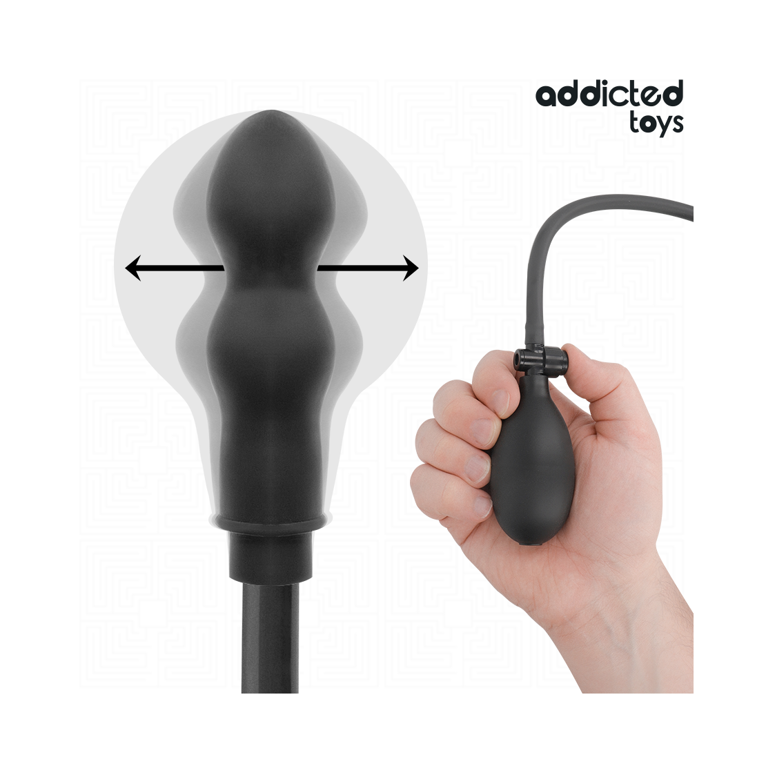 PLUG ANALE GONFIABILE CON FORMA ALLUNGATA...