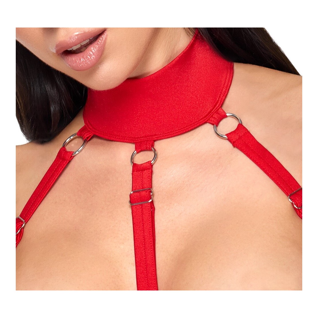 COSTUME INFERMIERA 2 PEZZI STILE HARNESS CON...