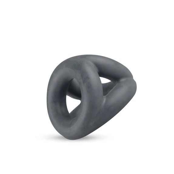 ANELLO TRIPLO IN SILICONE NERO MORBIDO PER MIGLIORI EREZIONI