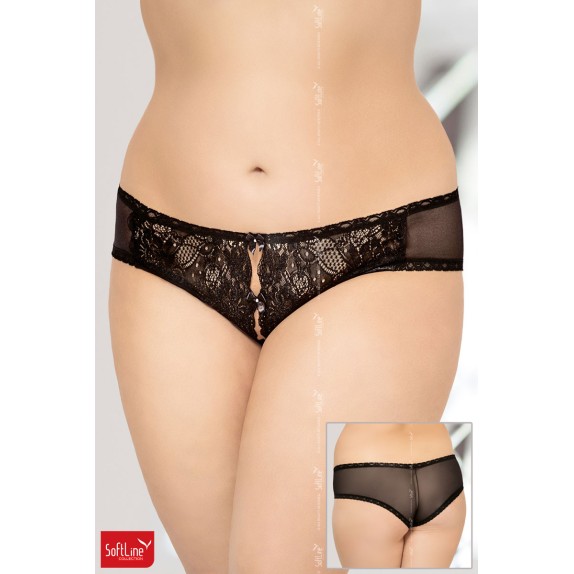 copy of SLIP SEXY DONNA APERTI IN TULLE E PIZZO TAGLIE FORTI SOFTLINE