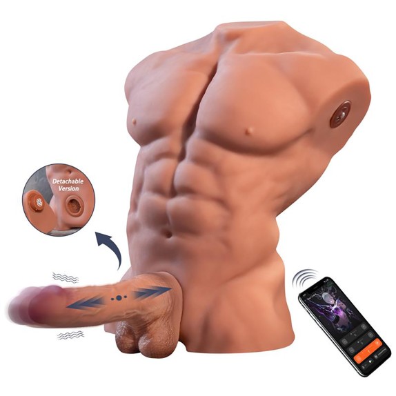 FITTER TORSO DI UOMO CON FALLO SU E GIÙ E VIBRAZIONE CON APP