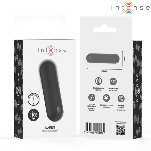 MINI BULLET VIBRANTE STIMOLATORE DI CLITORIDE USB KAREN