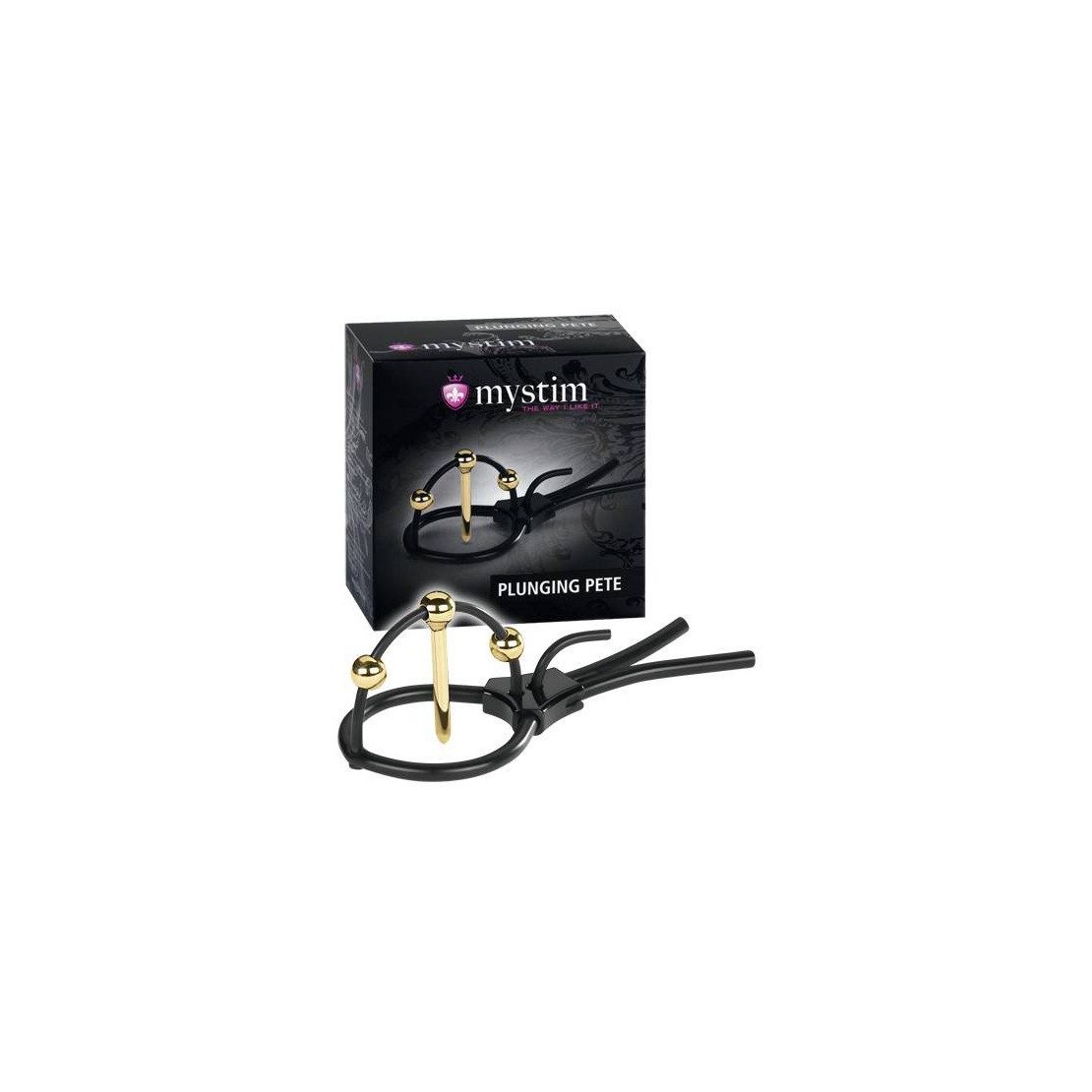ANELLO PER GLANDE CON PLUG URETRALE PER ELETTRO SEX MY STIM  
