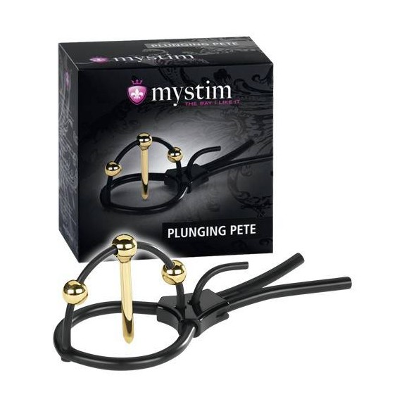 ANELLO PER GLANDE CON PLUG URETRALE PER ELETTRO SEX MY STIM  