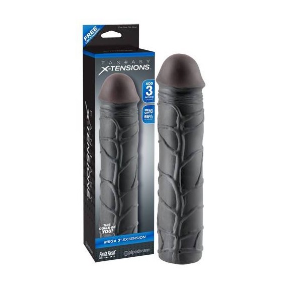 PROLUNGA MORBIDA REALISTICA X-TENSIONS NERO       