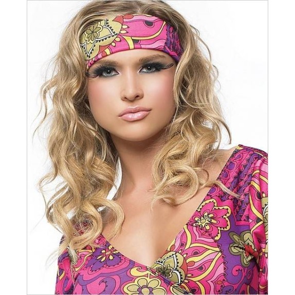 COSTUME TRAVESTIMENTO RAGAZZA HIPPIE              