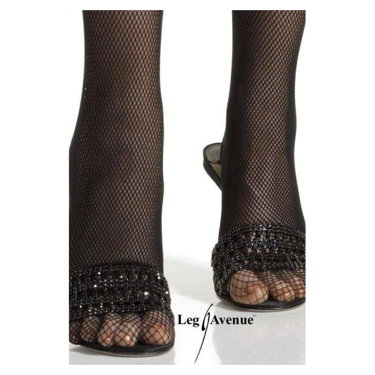CALZE CON ELASTICO IN RETE PICCOLA CON FIOCCO      2