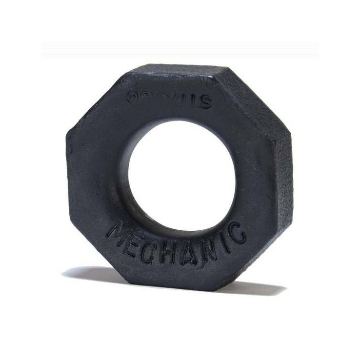 ANELLO PER PENE MECHANIC NERO IN SILICONE        