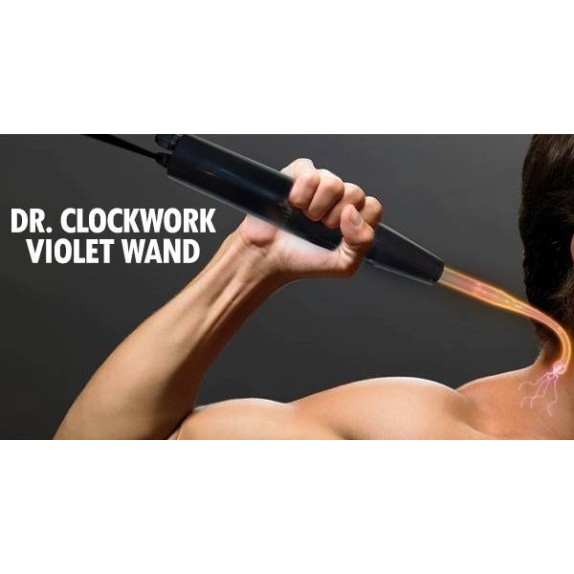 DR CLOCKWORK'S MACCHINA ELETTRICA VIOLET WAND KIT BASE 1 ELETTRODO