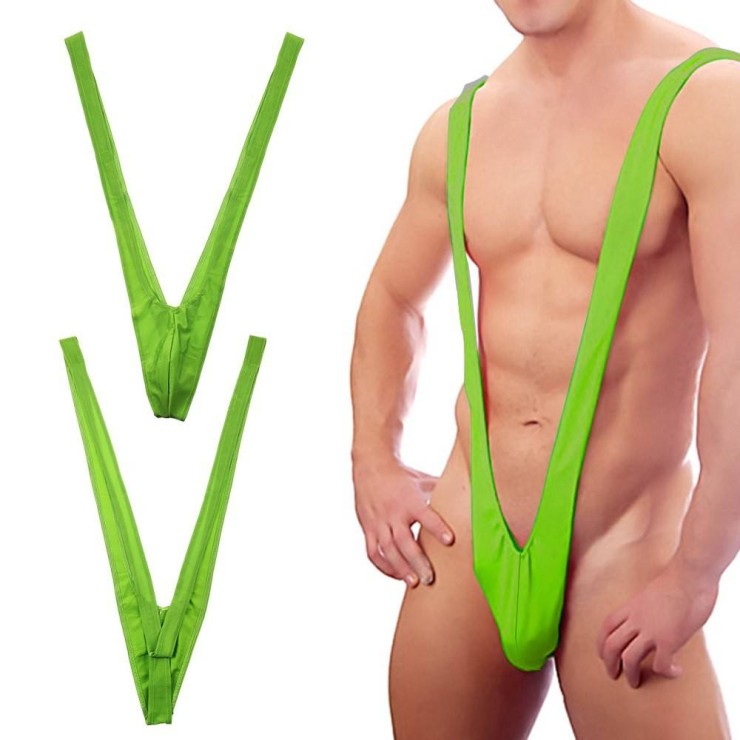 COSTUME MANKINI BORAT BVERDE ALLE SPALLE          